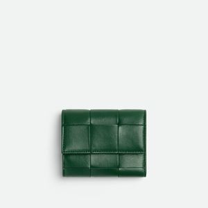 Bottega Veneta Cassette Tri-Fold Zip Wallet